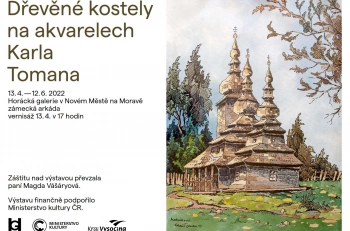 Aktuality - Dřevěné kostely na akvarelech Karla Tomana  