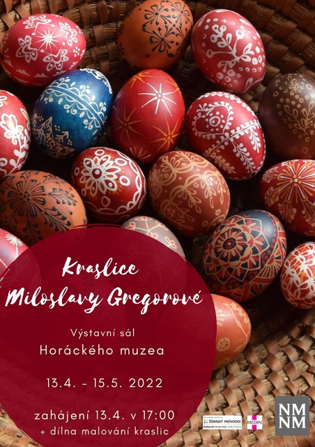 Výstava kraslic paní Miloslavy Gregorové