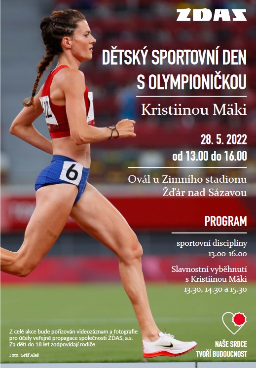 Dětský sportovní den s olympioničkou  Kristiinou Mäki