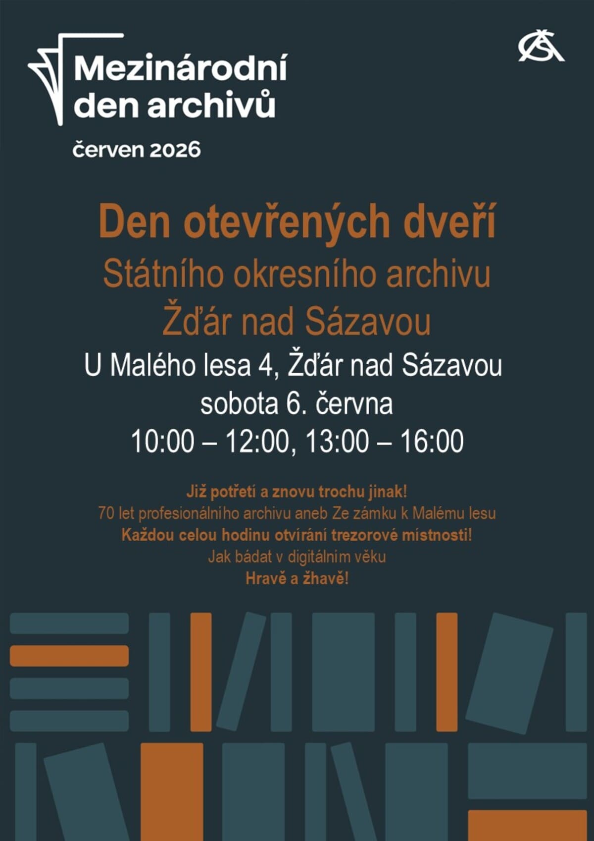 Den otevřených dveří Státního okresního archivu Žďár nad Sázavou