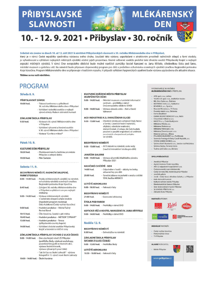 Přibyslavské slavnosti 2021