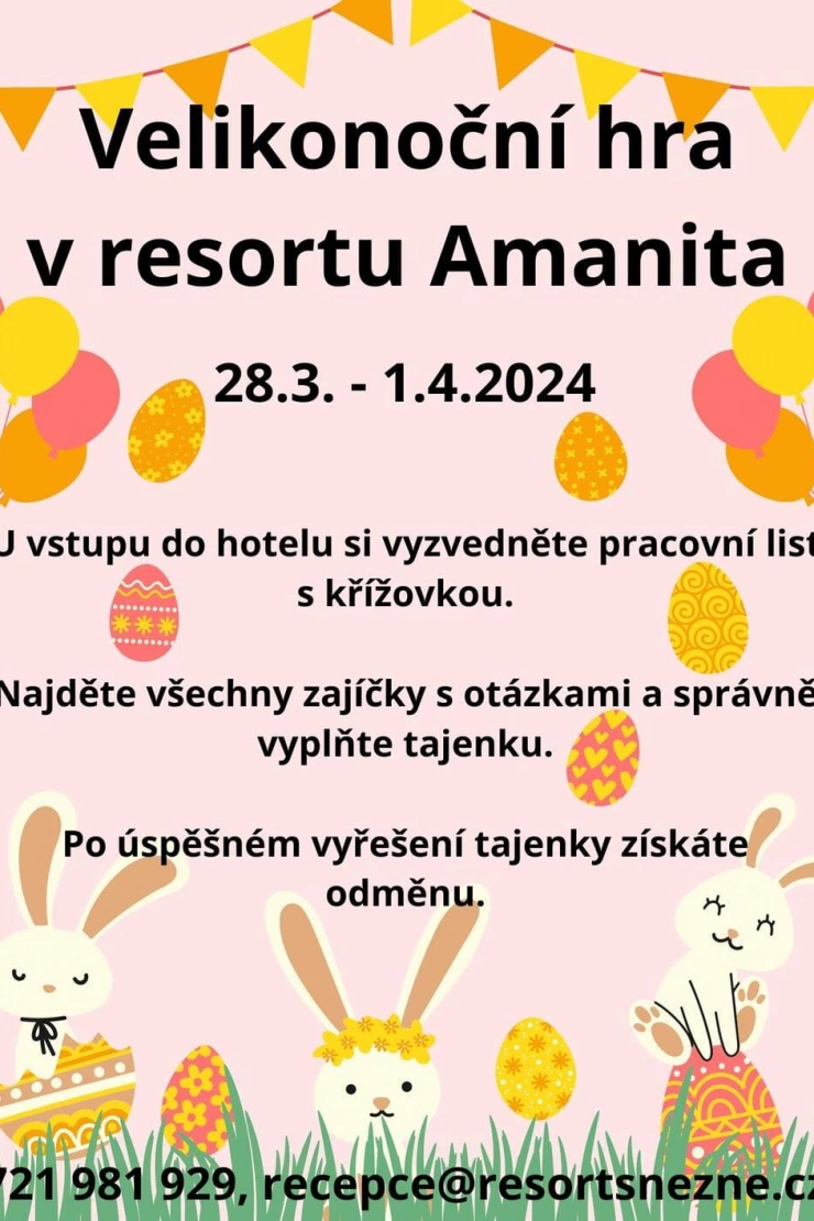 Velikonoční hra v resortu Amanita