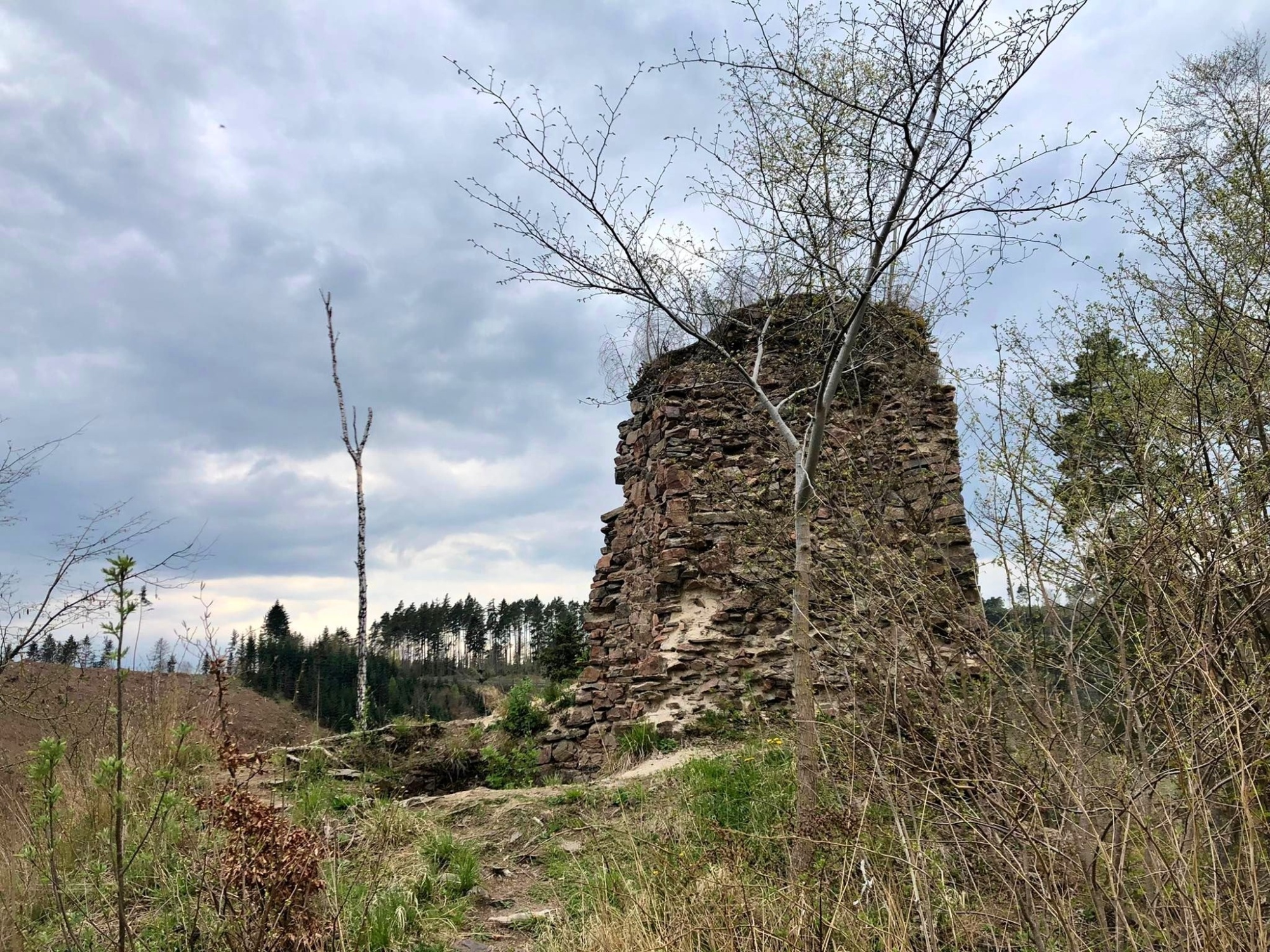 Výhled od Auešperku je dokonalý. Okolní lesy zmizely - 2000 x 1500