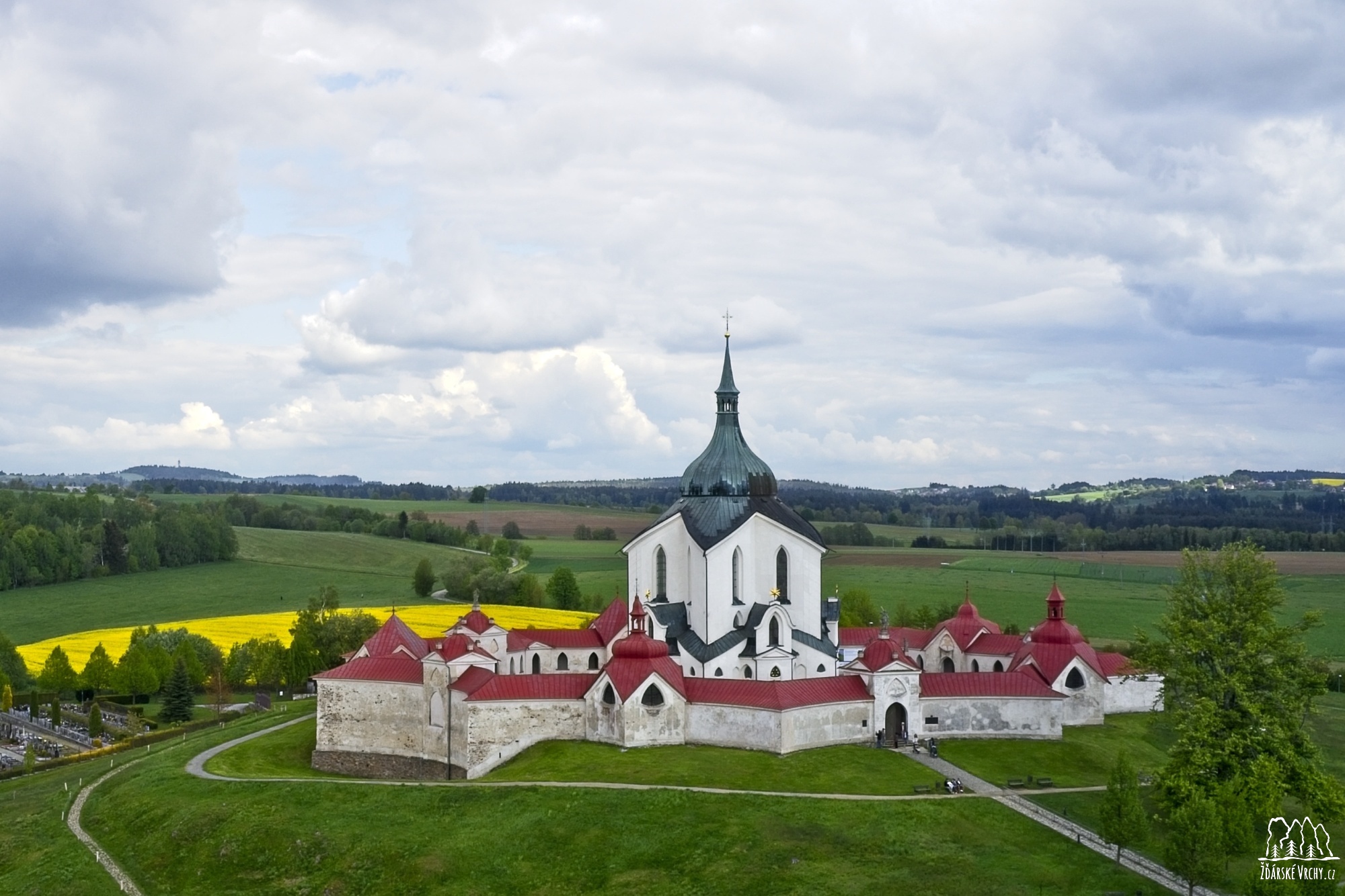 Zelená hora - Poutní kostel sv. Jana Nepomuckého