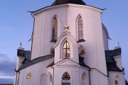Zelená hora - Poutní kostel sv. Jana Nepomuckého - Kostel v den znovuotevření v roce 2021