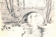 Barokní kamenný most  - Historie - Kresba z roku 1940