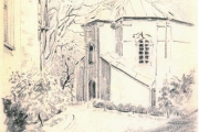 Kaple sv. Barbory - Historie - Kresba z roku 1940